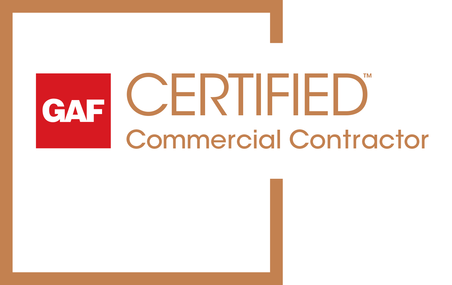GAF Commercial Certified Certification Logo